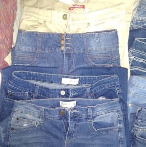 13 pairs of jeans and kayaks